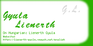 gyula lienerth business card